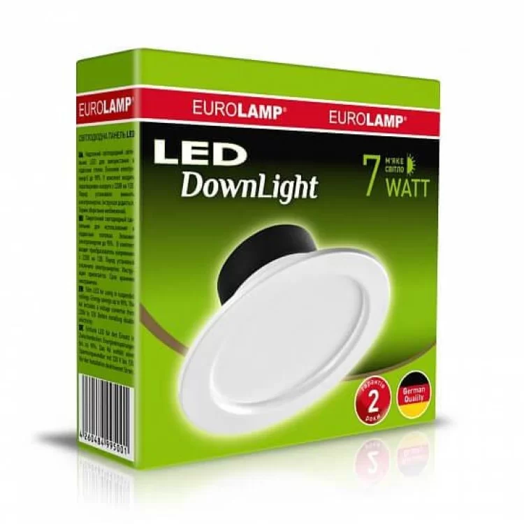 в продажу Круглий LED світильник Eurolamp LED-DLR-12/3(Е) 12Вт 3000К - фото 3