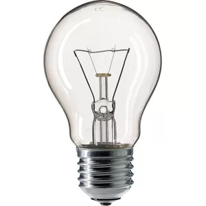 Прозрачная лампа накаливания PHILIPS 10018500 A55 40W Е27 CL