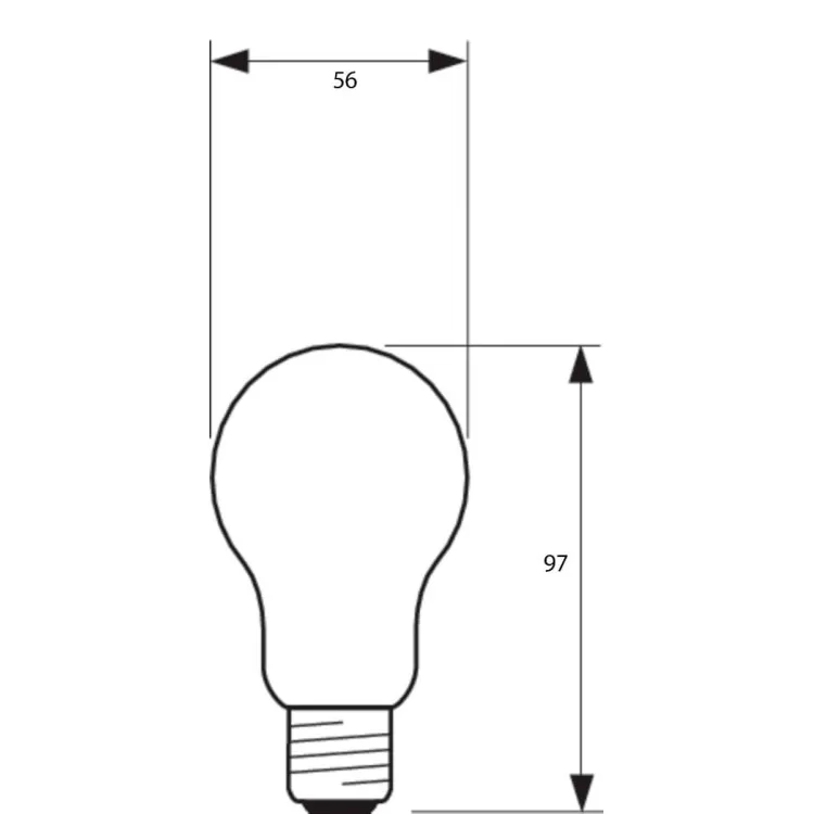 Прозрачная лампа накаливания PHILIPS 10018500 A55 40W Е27 CL цена 20грн - фотография 2