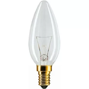 Прозрачная свечкоподобная лампа накаливания PHILIPS 10018535 B35 60W Е14 CL