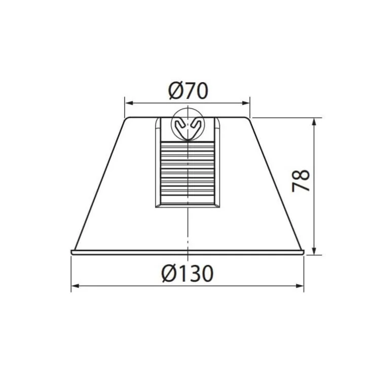 Пластиковий тримач DKC ND2114.1 з подвійним фіксатором провідника (з бетоном) ціна 54грн - фотографія 2