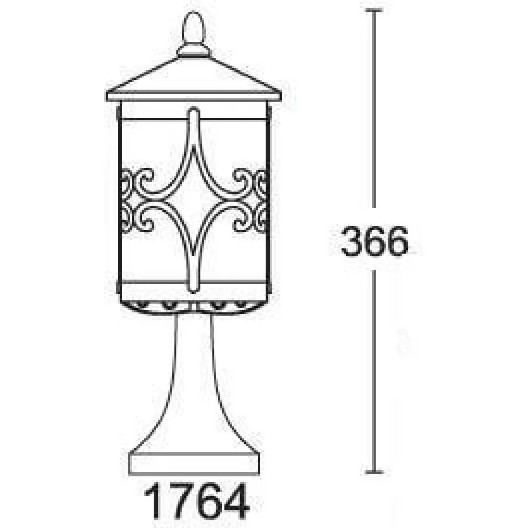 Парковий світильник Lusterlicht QMT 1764 Cordoba III ціна 1 110грн - фотографія 2