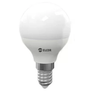 Светодиодная LED лампа ELCOR 534302 Е14 G45 5Вт 4200K