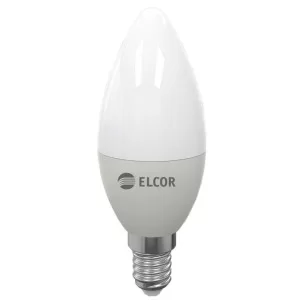 Светодиодная LED лампа ELCOR 534310 Е14 С37 7Вт 4200K 630Лм
