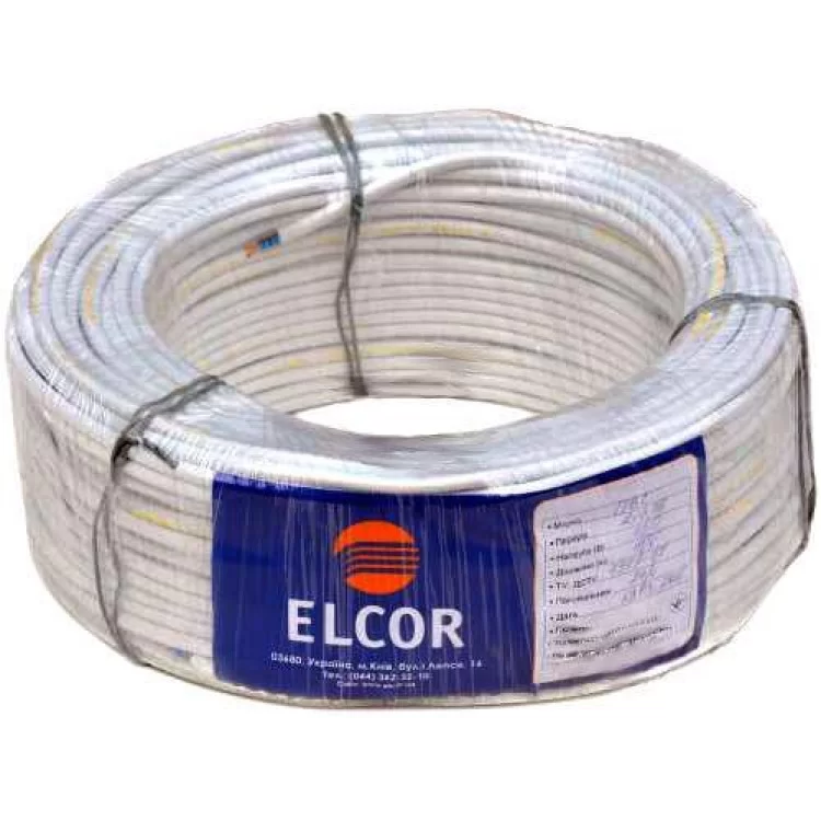 Провод ELCOR 110102 ПВС 2х1,5 цена 22грн - фотография 2
