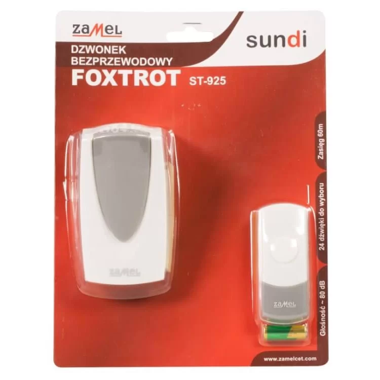 Беспроводной звонок на батарейках Zamel ST-925 Foxtrot обзор - фото 8