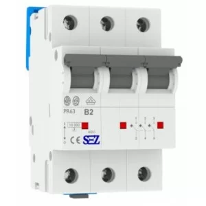 Трехполюсный автомат SEZ 63 B 2А 3P (PR63B2А)