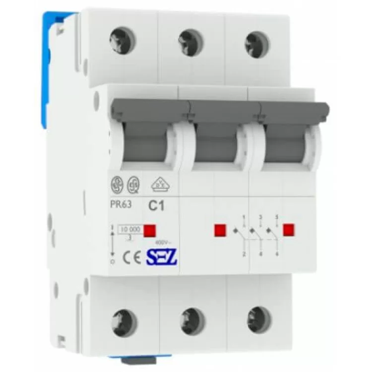 3-полюсний автомат SEZ 63 з 1А 3P (PR63C1А)
