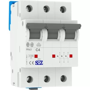 3-полюсний автомат SEZ 63 з 4А 3P (PR63C4А)