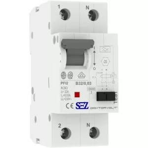 Диференційний вимикач SEZ PFI2 B 32A/0,03A (PFI2В_32A/0,03A)