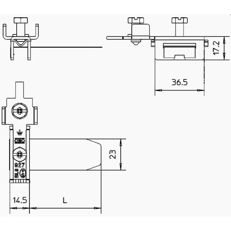 Хомут підключення потенціалу OBO Bettermann (5057599) для системи isFang з нержавіючої сталі ціна 190грн - фотографія 2