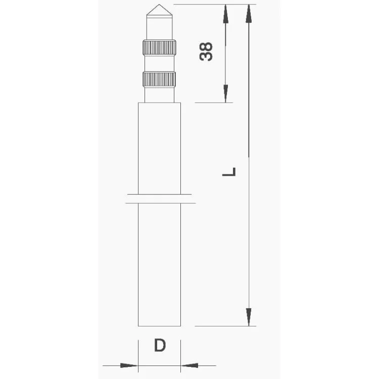 Шпилька заземления OBO Bettermann (5000750) 20мм ST FT 1,5м FT (40-60 мкм) цена 611грн - фотография 2