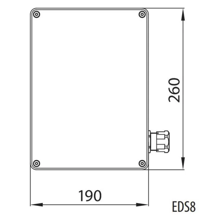 Будівельний щиток живлення ETI 004483252 з роз'ємами EDS8 6-2/0-0 16 (Schuko-6 АВ:C16/1-6) відгуки - зображення 5