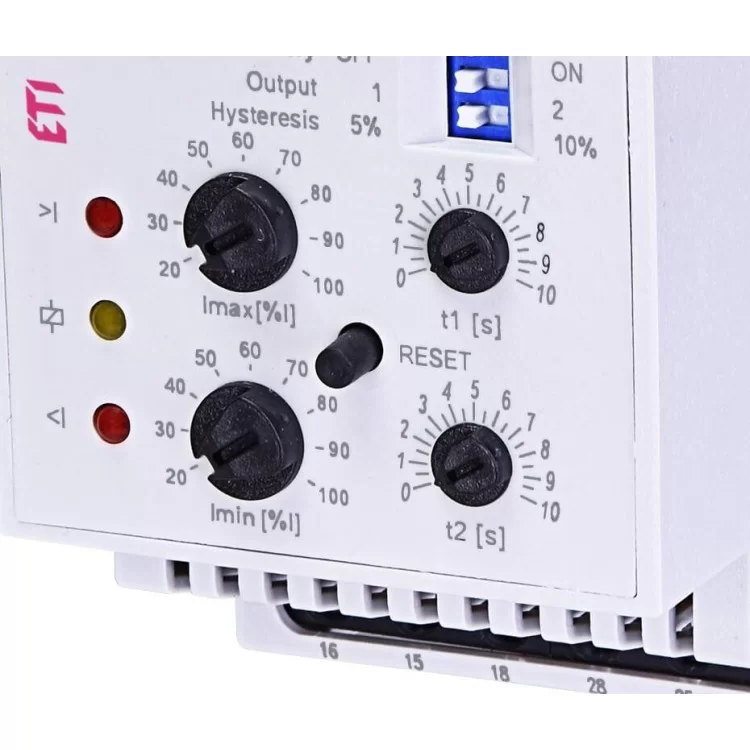 в продажу Реле контролю споживаного струму ETI 002471602 PRI-42 AC 230V (3 діапазони) (2x16A AC1) - фото 3