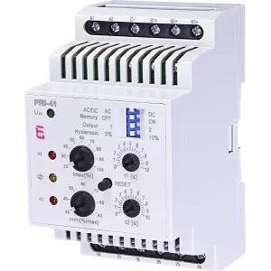 Двухуровневое реле контроля тока ETI 002471840 PRI-41 24V AC/DC (3 диапазона) (2x16A AC1)