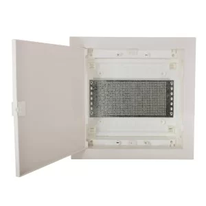 Мультимедійний щиток ETI 001101186 ECG14 MEDIA-PT (перфорована панель і пластикові прозорі двері)