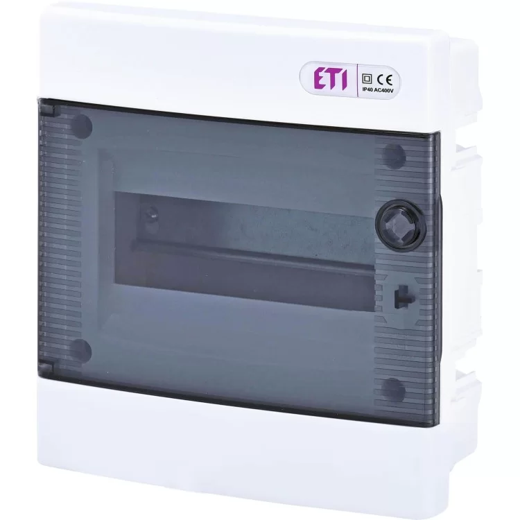 Встраиваемый щиток ETI 001101010 ECМ 8PT 8 М с прозрачной дверцей цена 477грн - фотография 2