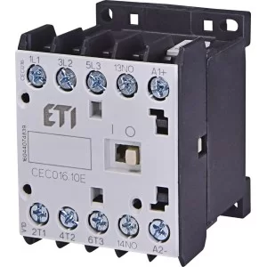 Міні контактор ETI 004641086 CEC 16.10-24V-50/60Hz (16A; 7.5kW; AC3)