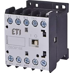 Мініатюрний контактор ETI 004641104 CEC 12.10-24V DC (12A; 5.5kW; AC3)