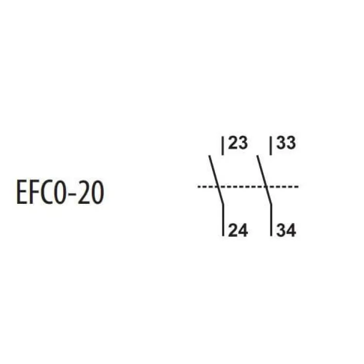 Блок-контакт ETI 004641520 EFC0-20 (2NO) ціна 344грн - фотографія 2