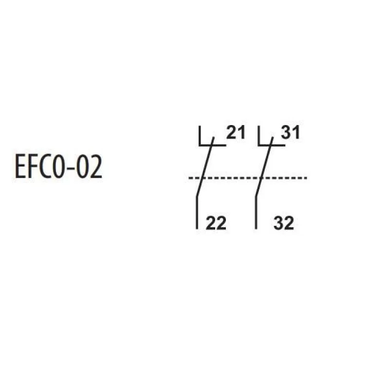 Блок-контакт ETI 004641522 EFC0-02 (2NC) ціна 344грн - фотографія 2
