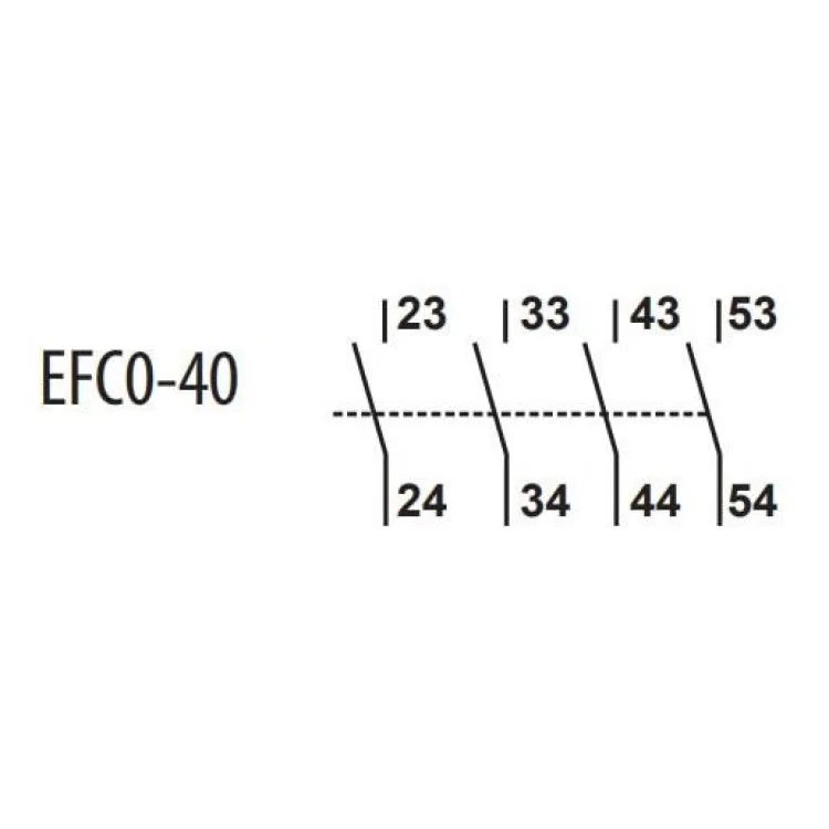 Блок-контакт ETI 004641523 EFC0-40 (4NO) ціна 537грн - фотографія 2