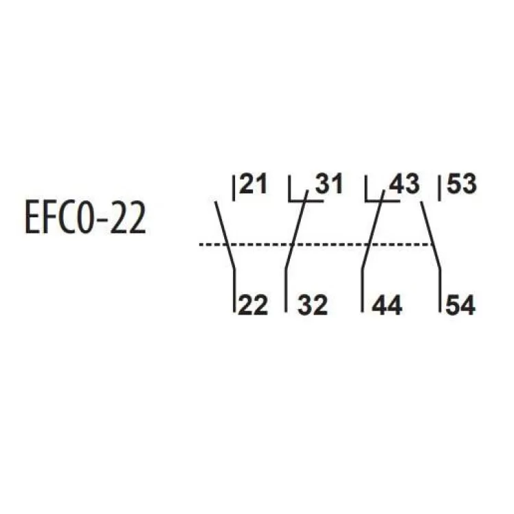 Блок-контакт ETI 004641524 EFC0-22 (2NO+2NC) ціна 537грн - фотографія 2