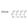 Блок-контакт ETI 004641525 EFC0-04 (4NC)