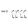 Блок-контакт ETI 004641526 EFC0-31 (3NO+1NC)