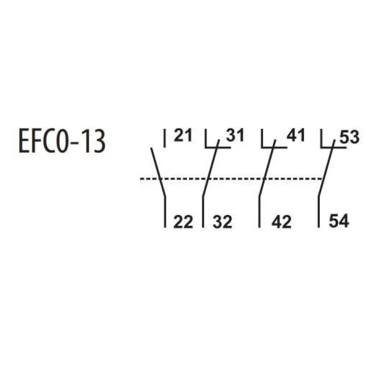 Блок-контакт ETI 004641527 EFC0-13 (1NO+3NC) ціна 537грн - фотографія 2