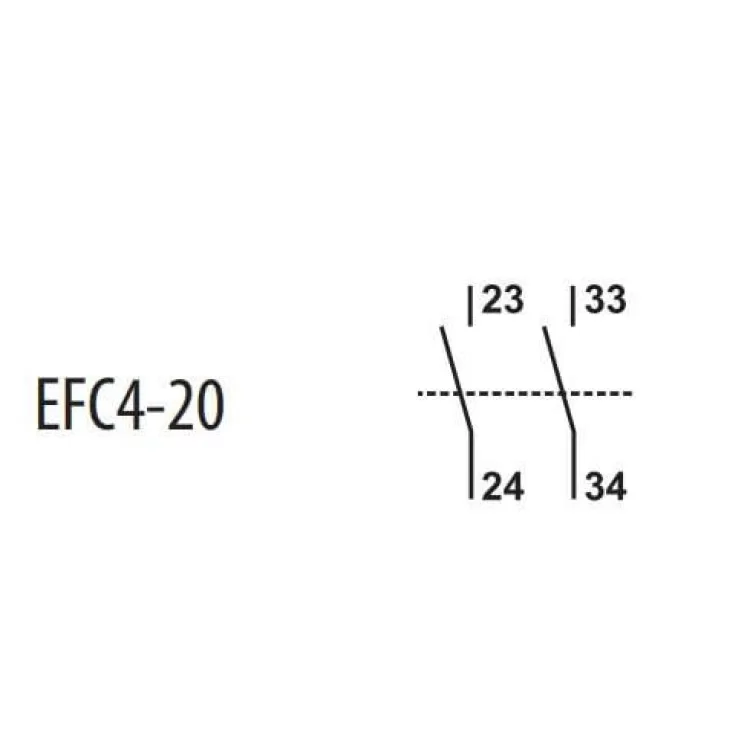 Блок-контакт ETI 004641540 EFC4-20 (2NO) ціна 344грн - фотографія 2