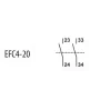 Блок-контакт ETI 004641540 EFC4-20 (2NO)
