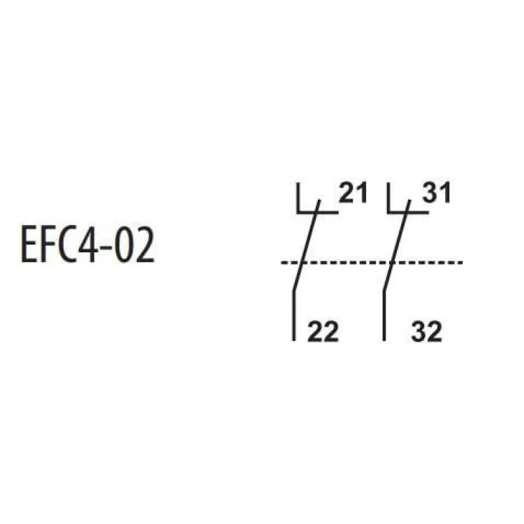 Блок-контакт ETI 004641542 EFC4-02 (2NC) ціна 344грн - фотографія 2