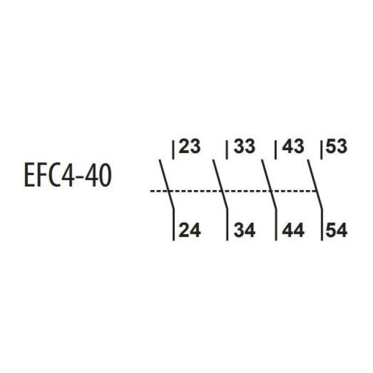Блок-контакт ETI 004641543 EFC4-40 (4NO) ціна 537грн - фотографія 2
