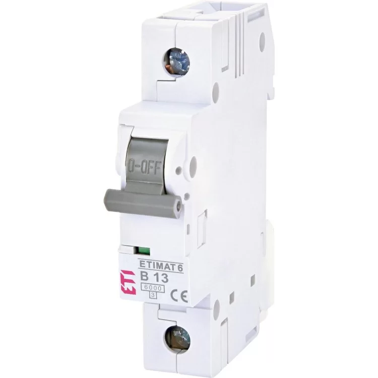 Автоматический выключатель ETI 002111515 ETIMAT 6 1p B 13А (6 kA)