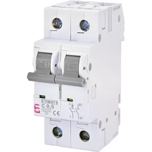 Автоматичний вимикач ETI 002142501 ETIMAT 6 1p+N з 0.5А (6 kA)