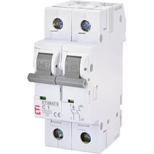 Автоматичний вимикач ETI 002142504 ETIMAT 6 1p+N з 1 А (6kA)