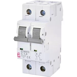 Автоматичний вимикач ETI 002142507 ETIMAT 6 1p+N з 1.6А (6 kA)