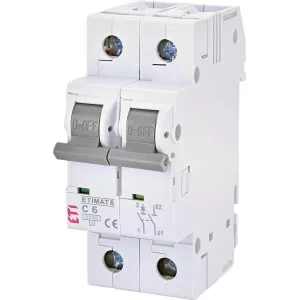 Автоматический выключатель ETI 002142512 ETIMAT 6 1p+N С 6А (6 kA)