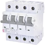 Автоматический выключатель ETI 002146512 ETIMAT 6 3p+N C 6А (6 kA)