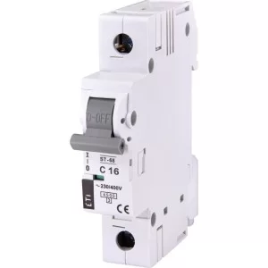 Автоматичний вимикач ETI 002181316 ST-68 1p з 16А (4.5 kA)