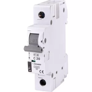 Автоматичний вимикач ETI 002181317 ST-68 1p з 20А (4.5 kA)