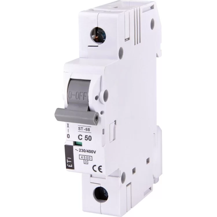 Автоматичний вимикач ETI 002181321 ST-68 1p C 50А (4.5 kA)