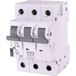 Автоматичний вимикач ETI 002185319 ST-68 3p C 32А (4.5 kA)