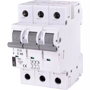 Автоматичний вимикач ETI 002185320 ST-68 3p з 40А (4.5 kA)