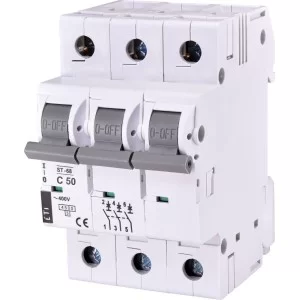 Автоматичний вимикач ETI 002185321 ST-68 3p C 50А (4.5 kA)