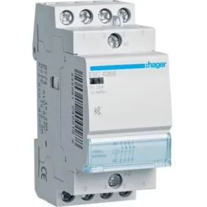 Безшумний контактор Hager ESC426S 25А 4НЗ 230B