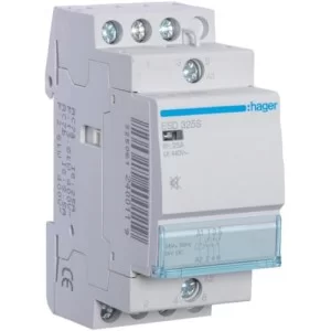 Безшумний контактор Hager ESD325S 25А 3НО 24В