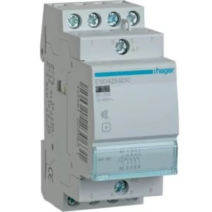 Безшумний контактор Hager ESD425SDC 25А 4НО 24В