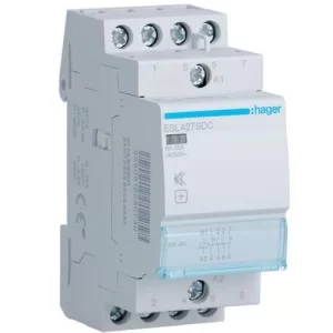 Безшумний контактор Hager ESL427SDC 25А 2НО+2НЗ 12В